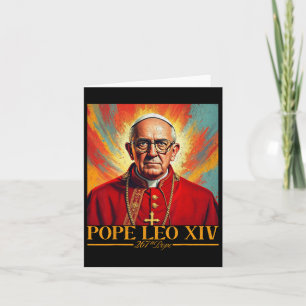 Cartão Cardeal Robert Prevost Shirt Pope Leo Xiv 1