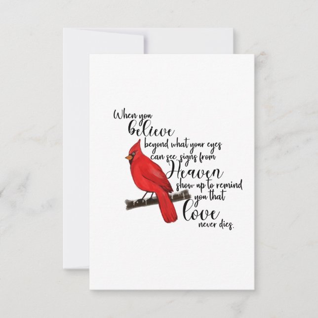 Cartão Cardinal (Frente)