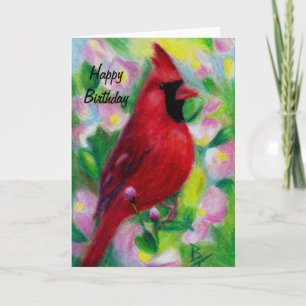 Cartão Cardinal aceo Birthday Card