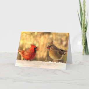 Cartão Cardinals in Autumn Greeting Cards
