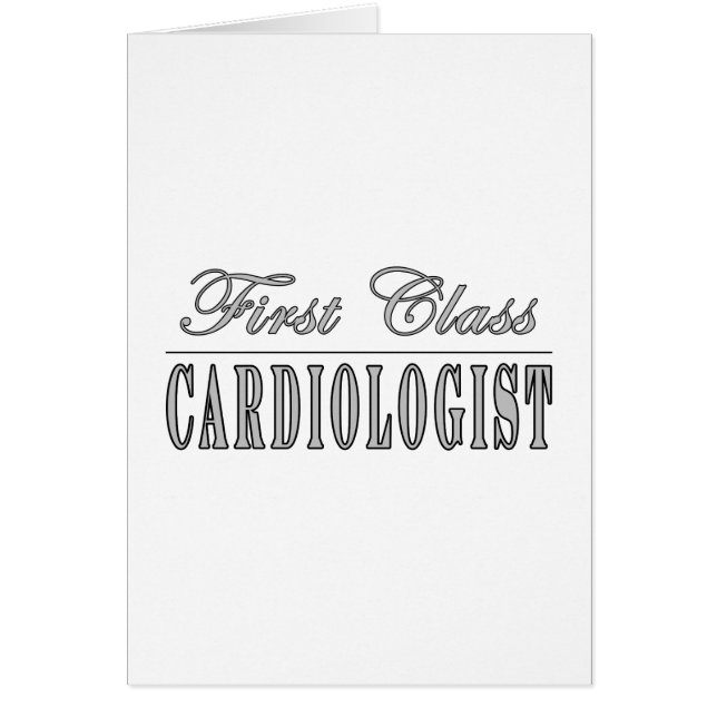 Cartão Cardiologista da primeira classe dos (Frente)