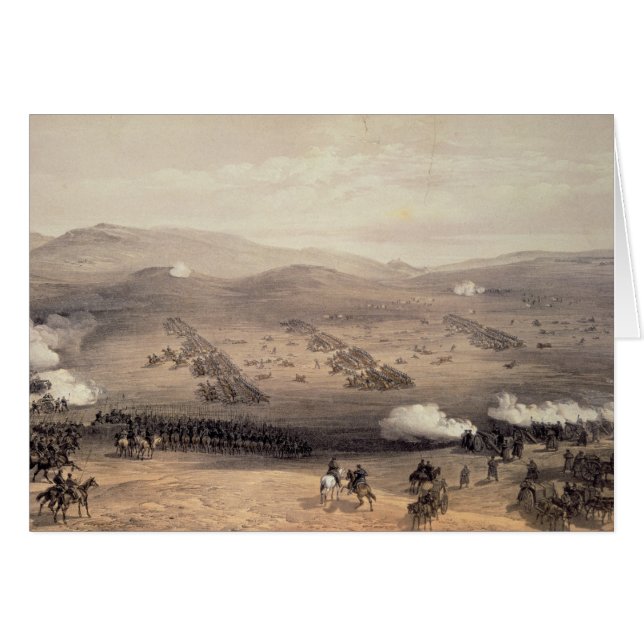 Cartão Carga da brigada da cavalaria clara (Frente Horizontal)