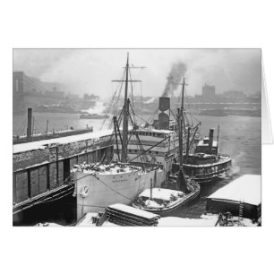 Cartão Cargueiro do inverno