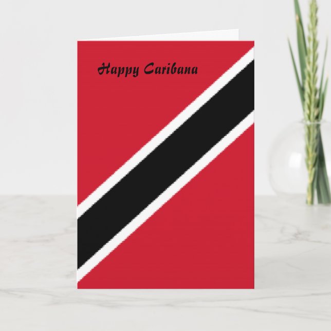 Cartão Caribana feliz de Trinidad (Frente)