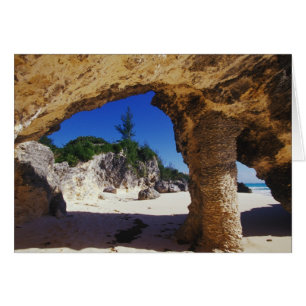 Cartão Caribe, Bermudas, Cidade de Tucker.Natural