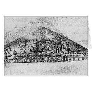 Cartão Caricatura de judeus ingleses, de um Hagadá