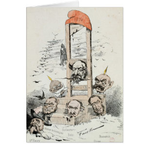 Cartão Caricatura de Napoleon III Otto