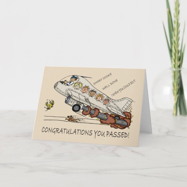 Cartão Caricatura dos desenhos animados dos parabéns do (Frente)