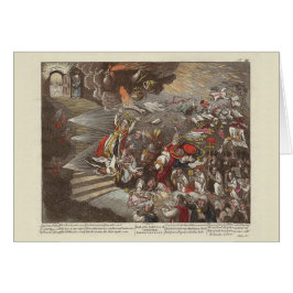 Cartão Caricatura irlandesa e britânica de James Gillray