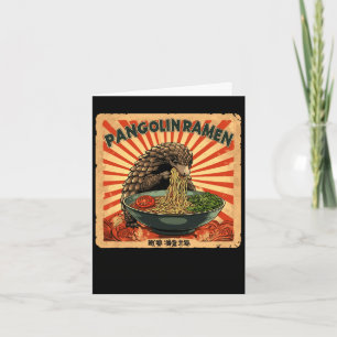 Cartão Carimbo de arte japonesa clássica macarrão ramen p