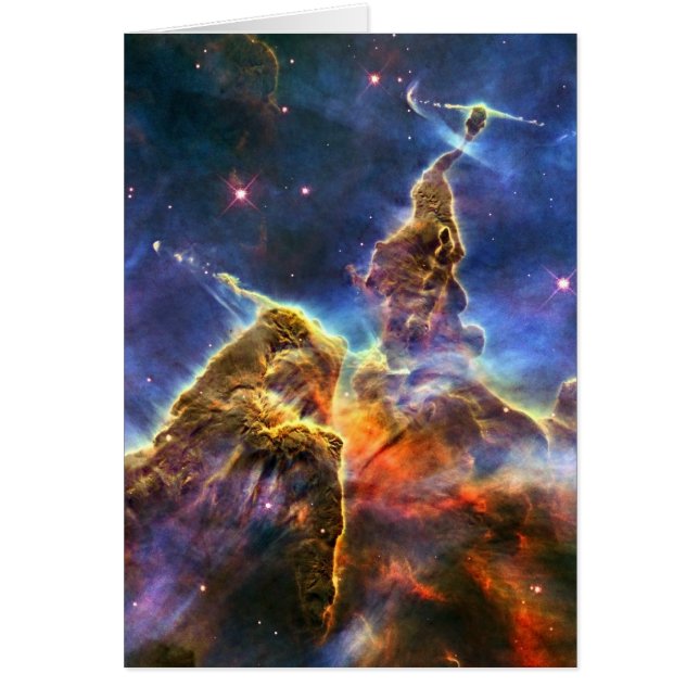 Cartão Carina Nebula (Telescópio Hubble) (Frente)