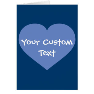 Cartão Carinho azul