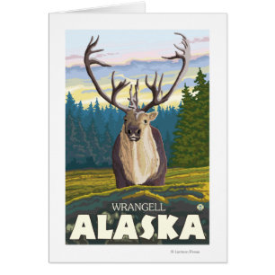 Cartão Cariou em Wild - Wrangell, Alasca