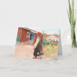 Cartão Carl Larsson a casa de Falun