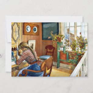 Cartão Carl Larsson - Correspondência