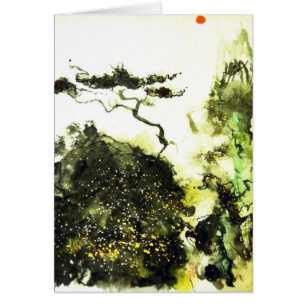 Cartão Carmel Cypress solitário