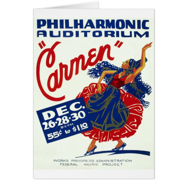 Cartão Carmen (Frente)