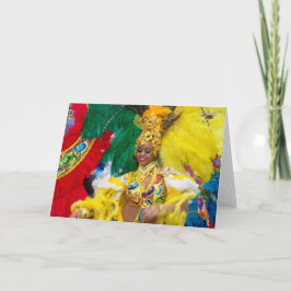 Cartão Carnaval brasileiro de Vazio dobrado