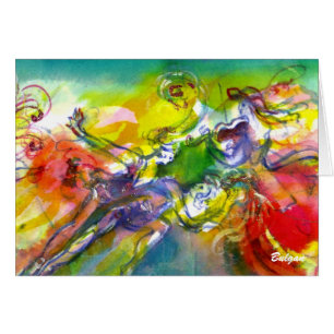 Cartão CARNAVAL/dança ITALIANOS, música, teatro