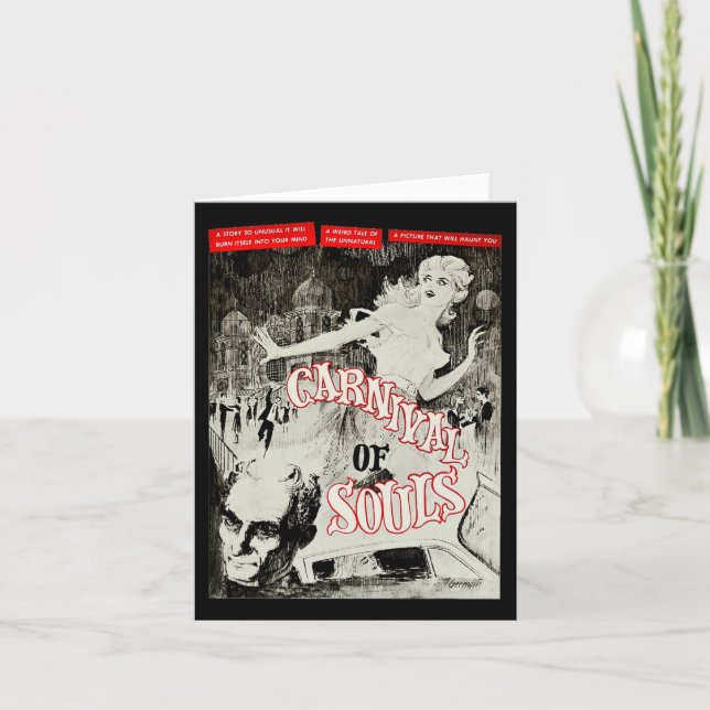 Cartão Carnaval De Almas Halloween Monster Poster Horror (Frente)