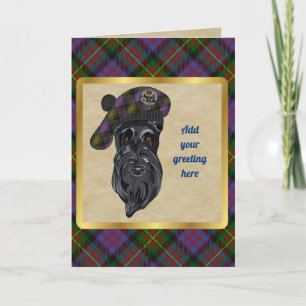 Cartão Carnegie Crachá & Tartan Personalizado Card