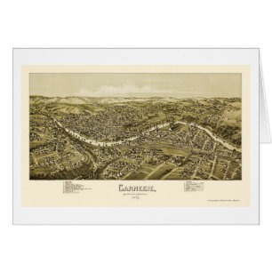 Cartão Carnegie, mapa panorâmico do PA - 1897