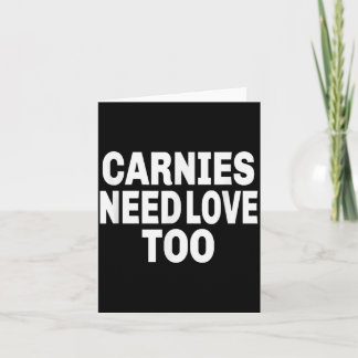 Cartão Carnies Precisam de Amor Também