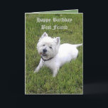 Cartão Caro amigo do feliz aniversario<br><div class="desc">Caro amigo do feliz aniversario</div>
