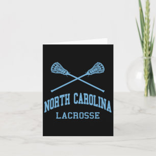 Cartão Carolina do Norte Lacrosse Vintage Nc Lax Weathere