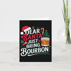 Cartão Caros Papais noeis, Tragam Bourbon Christmas Cosut