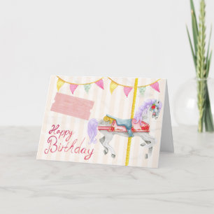 Cartão Carousel Happy Birthday