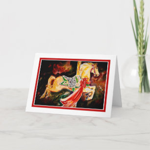 Cartão Carousel Holiday Card