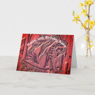 Cartão Carousel Horse Art Birthday