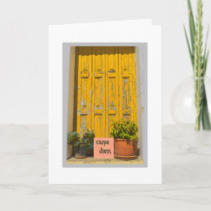 CARTÃO CARPE DIEM/APERTE O DIA/FELIZ ANIVERSÁRIO