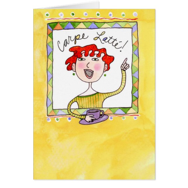 Cartão Carpe Latté (Frente)