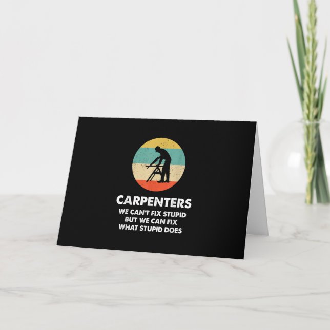 Cartão Carpenter Funny (Frente)