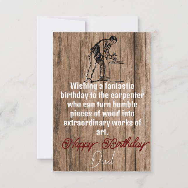 Cartão Carpinteiro (Frente)