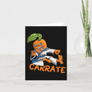 Cartão Carrate Engraçado Carrot Karate Mail Arts Mart