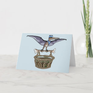 Cartão Carregando Pteranodon A Cesta