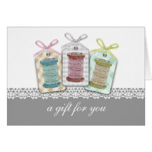 Cartão Carretéis feitos sob encomenda da cor da