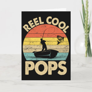 Cartão Carretel Vintage Legal Pops de Pesca Dia dos Pais