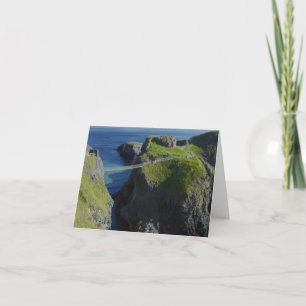 Cartão Carrick A Rede Rope Bridge Norte Irlanda