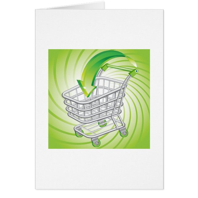 Cartão Carrinho de compras do supermercado (Frente)