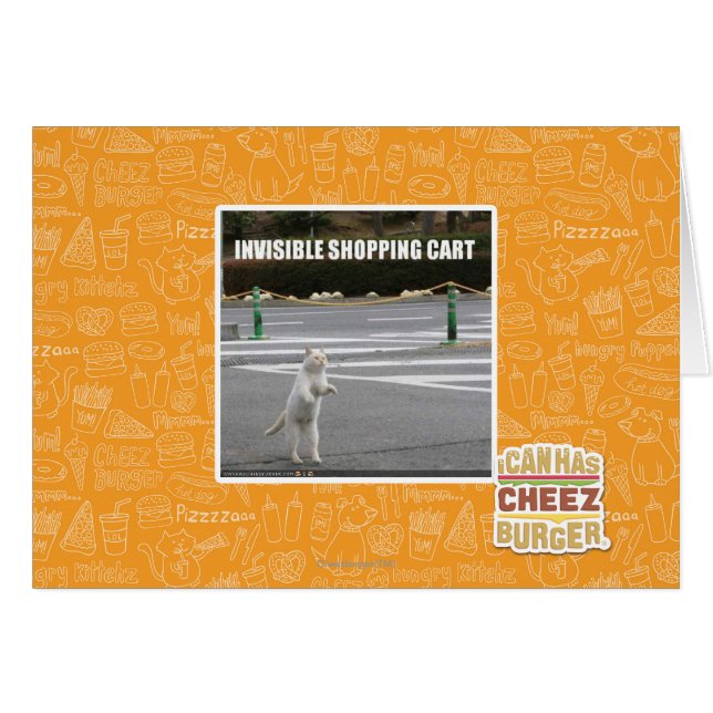 CARTÃO CARRINHO DE COMPRAS INVISÍVEL (Frente Horizontal)