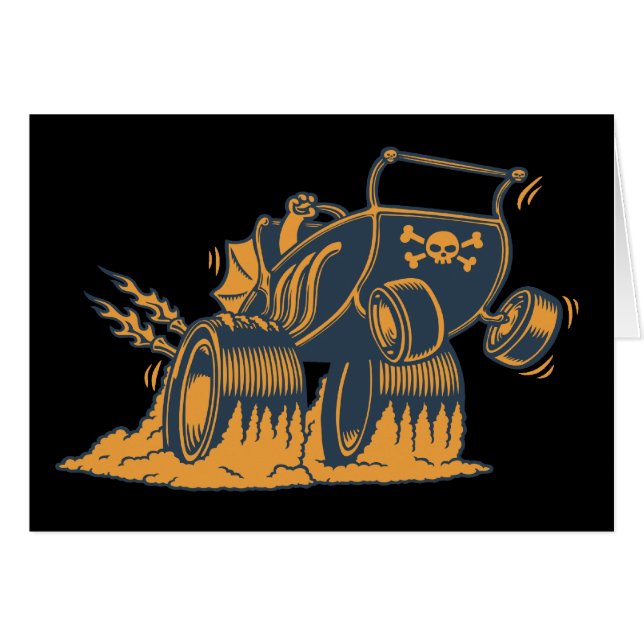 Cartão Carrinho de criança do rolo alto (Frente Horizontal)