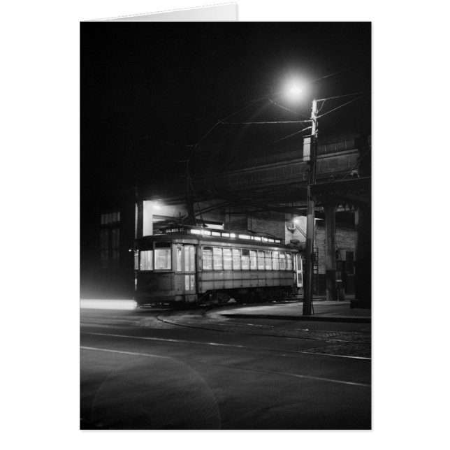 Cartão Carrinho Noturno, 1943 (Frente)