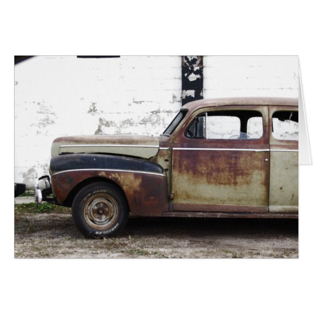 Cartão Carro Antigo (Frente Horizontal)
