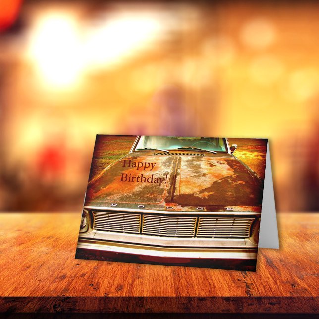 Cartão Carro Antiquado Dodge Dart Rusty 1966 (Criador carregado)