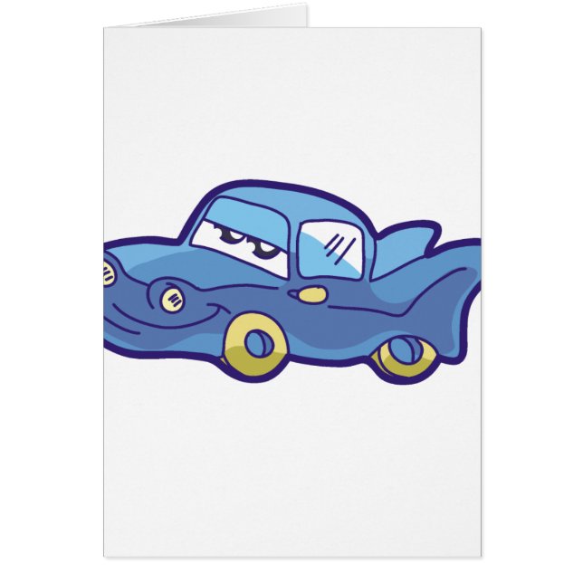 Cartão Carro azul (Frente)