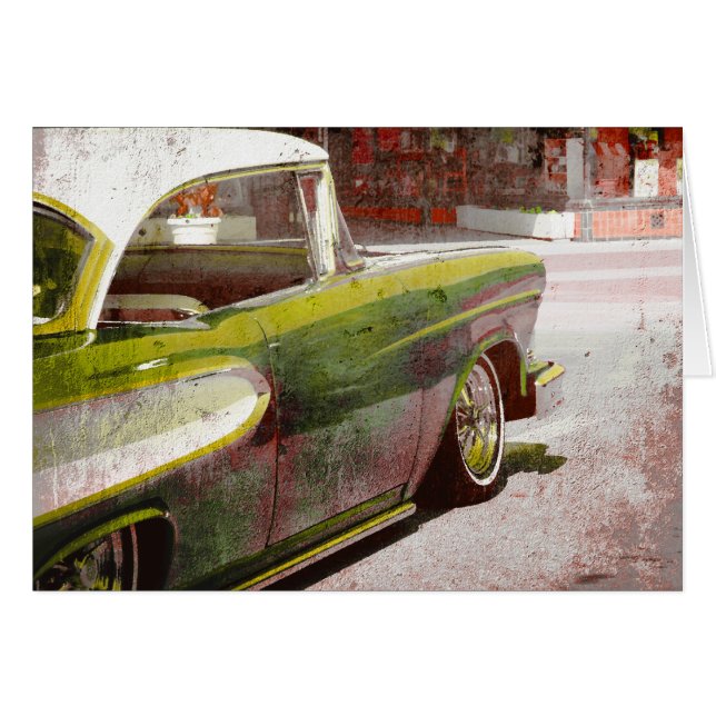 Cartão Carro clássico (Frente Horizontal)